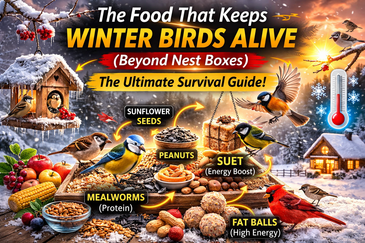 food that keeps winter birds alive